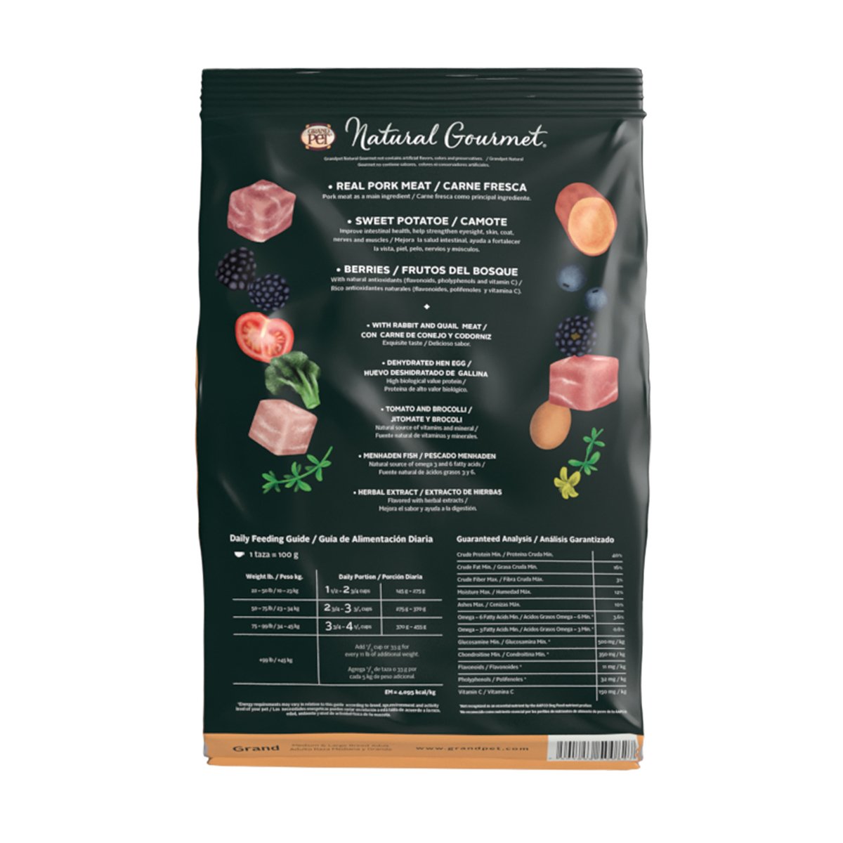 Natural Gourmet alimento para perro — costal grande