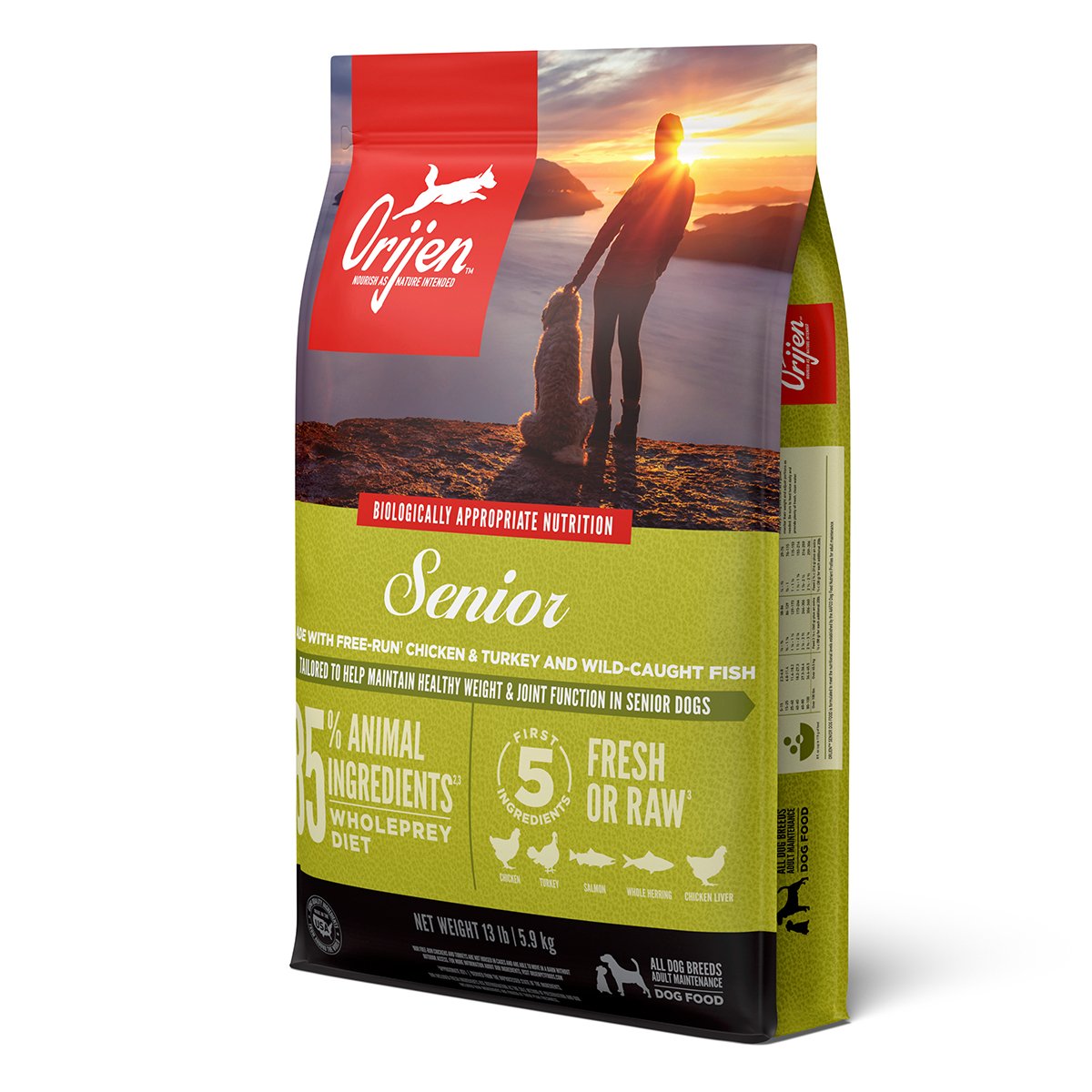 Orijen Senior 10.6 kg — Pollo, Pavo y Pescado